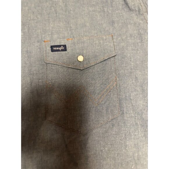 NWT 2020 Mens WRANGLER Cowboy Cut Authentic Western Work Shirt 2XL Pearl Snaps - Picture 4 of 8